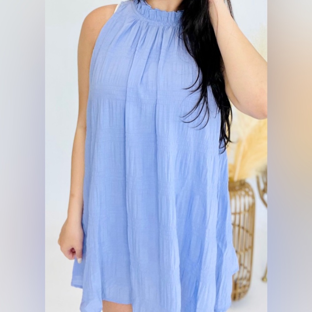 Halter Mini Dress Lilac Color Size XL Brand White Birch
